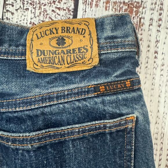 Lucky Brand Dungarees by Gene Montesano Jeans Size 8 Made in USA Straight Leg - Picture 3 of 7